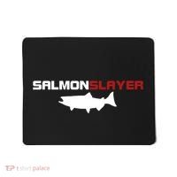 Salmon Slayer Funny Salmon Fishing Fisherman Mousepad thumb 0