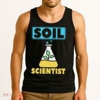 Soil Scientist Farmer Soil Science Agriculturists Funny Gift Tank Top thumb 3