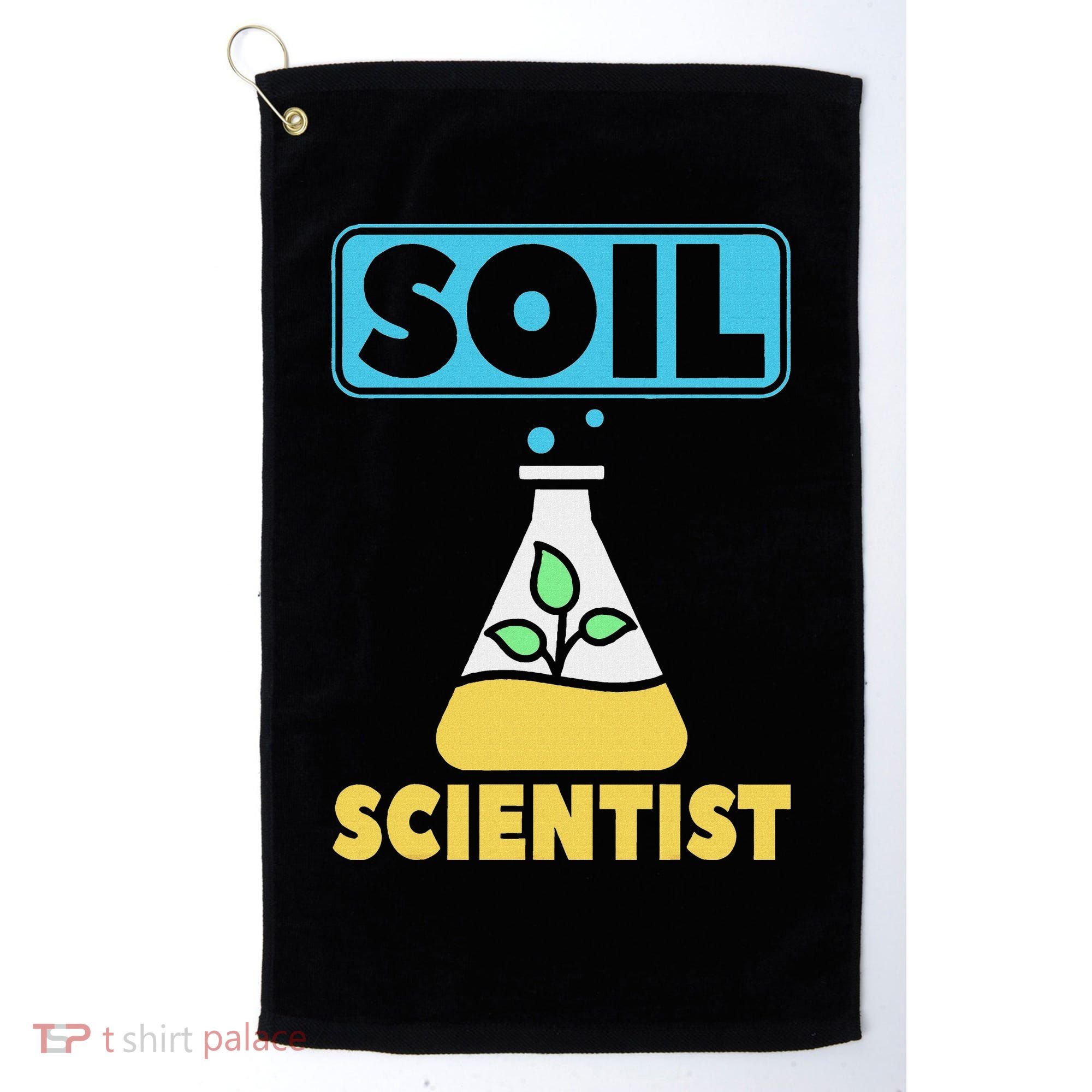 Soil Scientist Farmer Soil Science Agriculturists Funny Gift Golf Towel