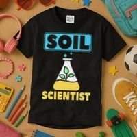 Soil Scientist Farmer Soil Science Agriculturists Funny Gift Kids T-Shirt thumb 3