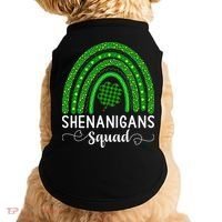 Shenanigans Squad Funny St Patricks Day Shamrock Doggie Tank thumb 0
