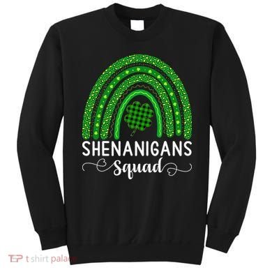 Shenanigans Squad Funny St Patricks Day Shamrock Sweatshirt