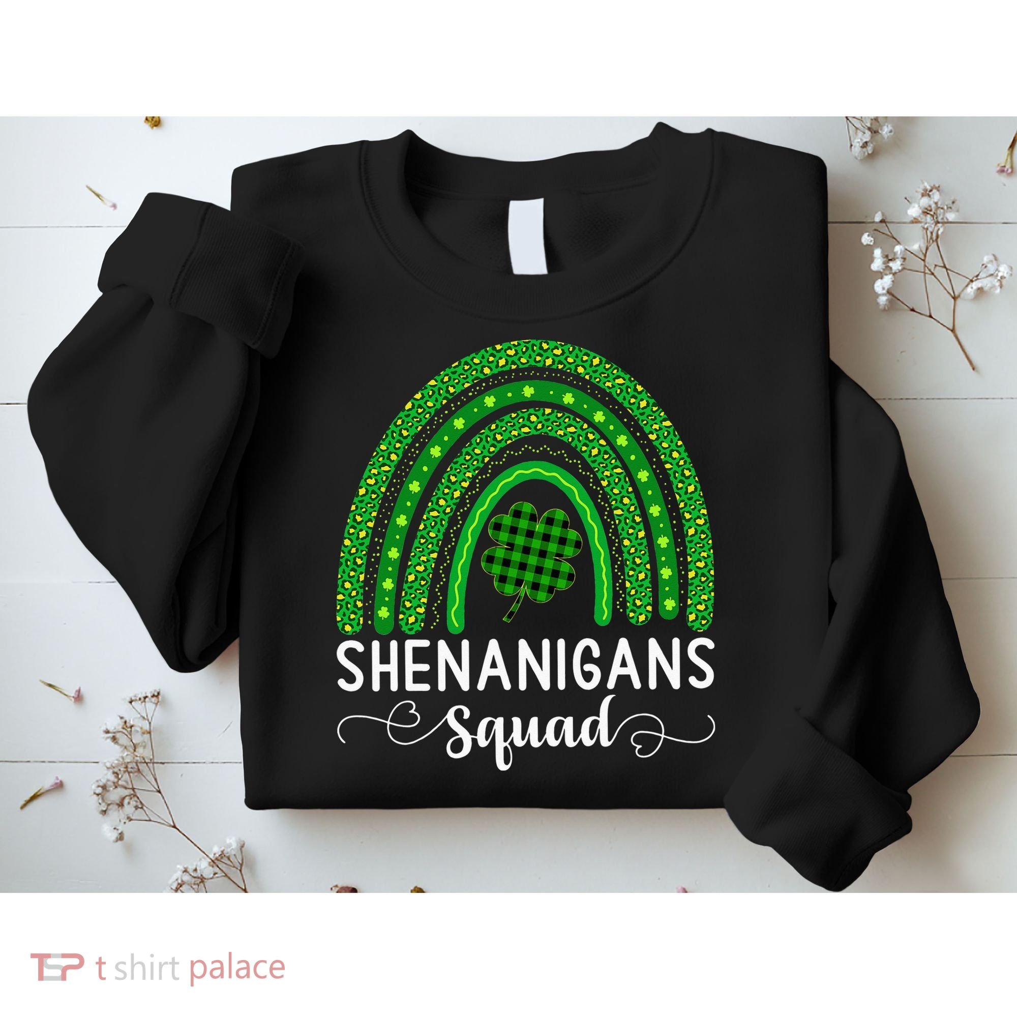 Shenanigans Squad Funny St Patricks Day Shamrock Sweatshirt