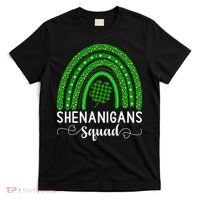 Shenanigans Squad Funny St Patricks Day Shamrock T-Shirt thumb 0