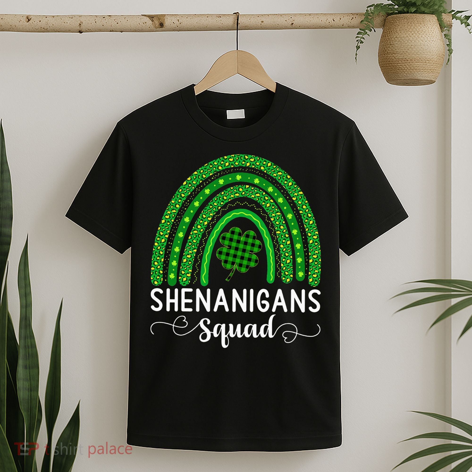 Shenanigans Squad Funny St Patricks Day Shamrock T-Shirt