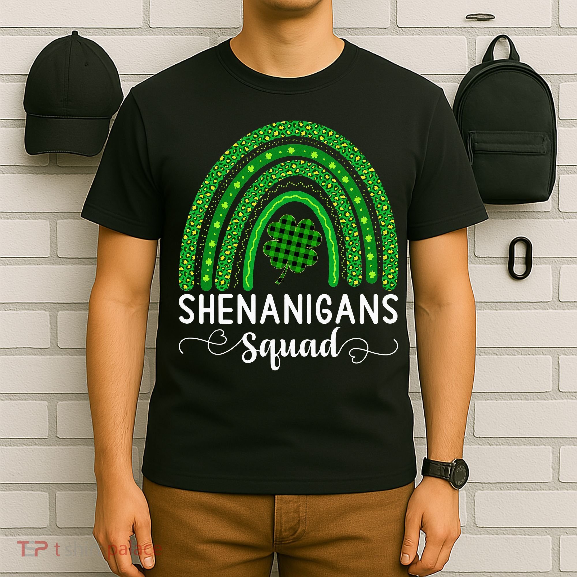 Shenanigans Squad Funny St Patricks Day Shamrock T-Shirt