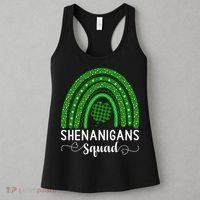 Shenanigans Squad Funny St Patricks Day Shamrock Women's Tank Top thumb 3