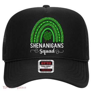 Shenanigans Squad Funny St Patricks Day Shamrock Hat