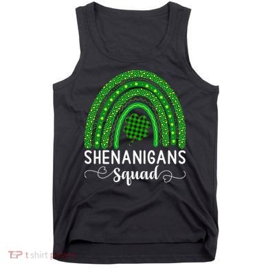 Shenanigans Squad Funny St Patricks Day Shamrock Tank Top