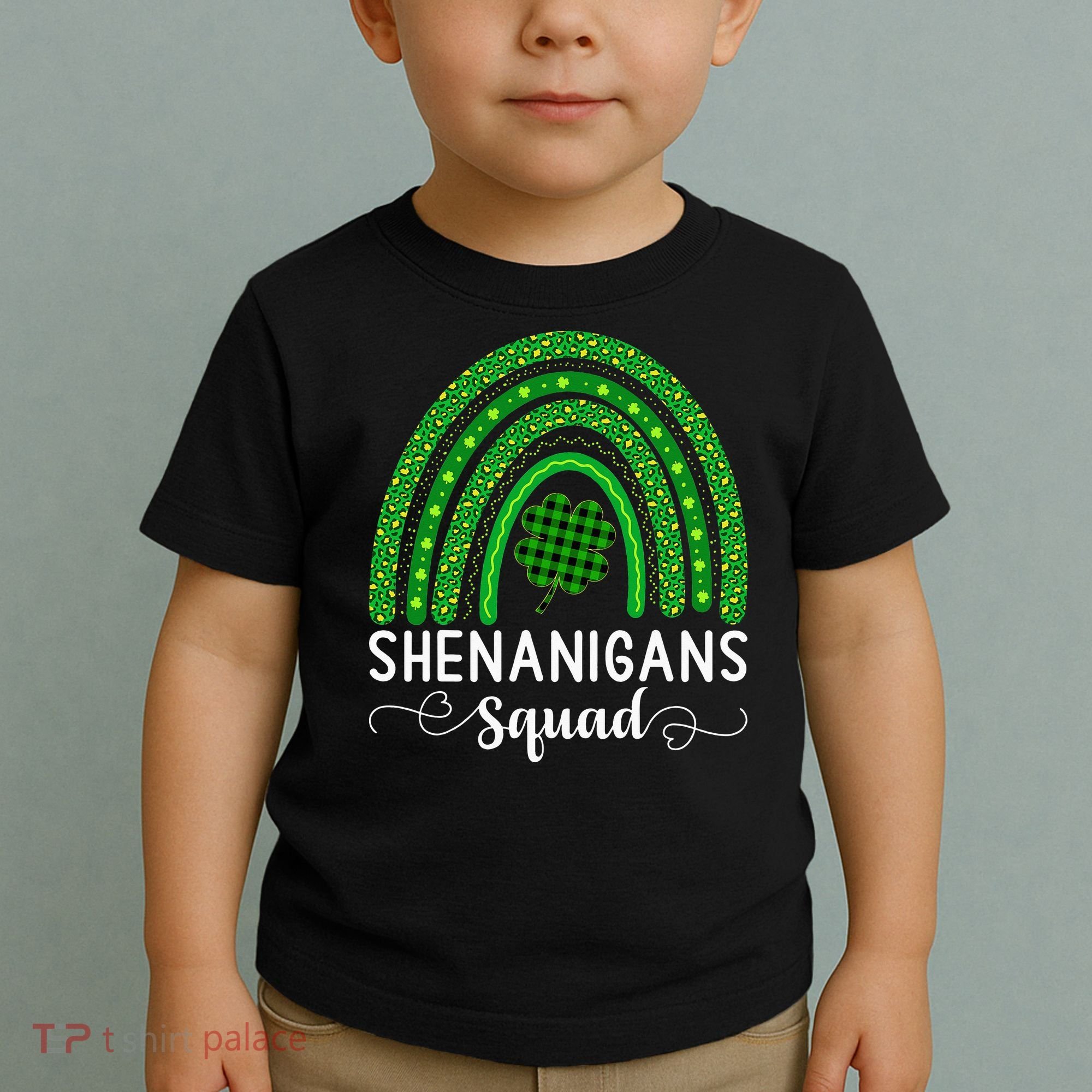 Shenanigans Squad Funny St Patricks Day Shamrock Toddler T-Shirt