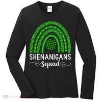 Shenanigans Squad Funny St Patricks Day Shamrock Women's Long Sleeve Shirt thumb 0