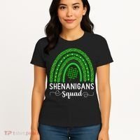 Shenanigans Squad Funny St Patricks Day Shamrock Women's T-Shirt thumb 4