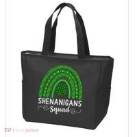Shenanigans Squad Funny St Patricks Day Shamrock Tote Bag thumb 3