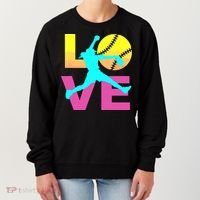 Softball Shirts For Girl Love Women's Sweatshirt thumb 0