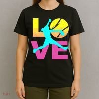 Softball Shirts For Girl Love T-Shirt thumb 4