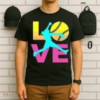 Softball Shirts For Girl Love T-Shirt thumb 6