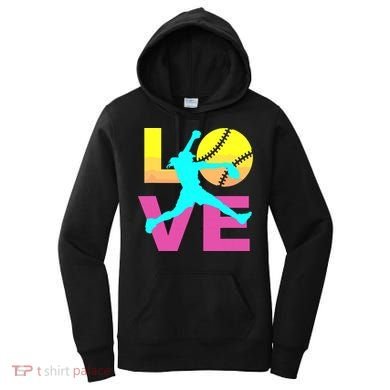 Softball Shirts For Girl Love Women's Hoodie