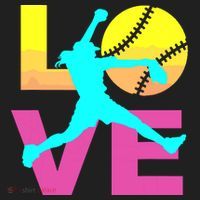 Softball Shirts For Girl Love Hat thumb 2