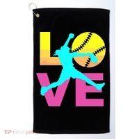 Softball Shirts For Girl Love Golf Towel thumb 0