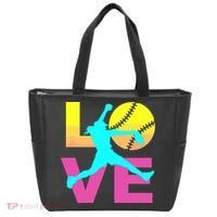 Softball Shirts For Girl Love Tote Bag thumb 0