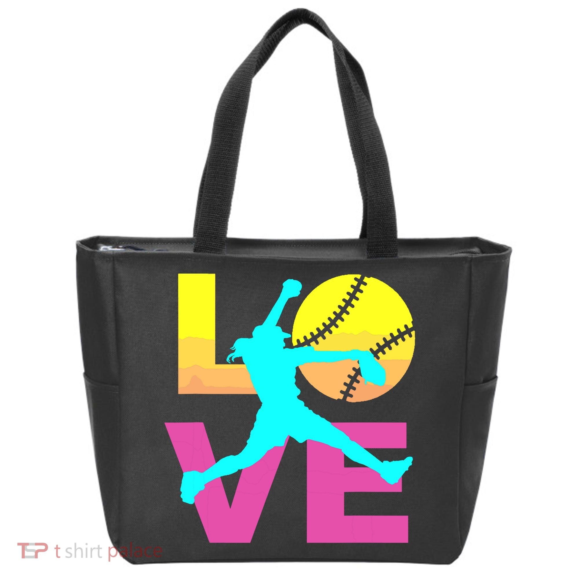 Softball Shirts For Girl Love Tote Bag