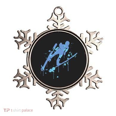 Splash Ski Flying Winter Sports Ski Jumping Ornament
