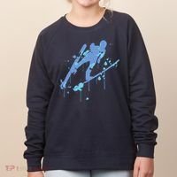 Splash Ski Flying Winter Sports Ski Jumping Women's Sweatshirt thumb 0