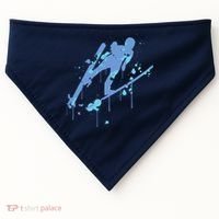 Splash Ski Flying Winter Sports Ski Jumping USA-Made Doggie Bandana thumb 0