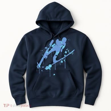 Splash Ski Flying Winter Sports Ski Jumping Hoodie