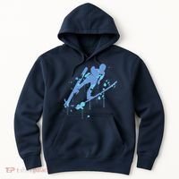 Splash Ski Flying Winter Sports Ski Jumping Hoodie thumb 0