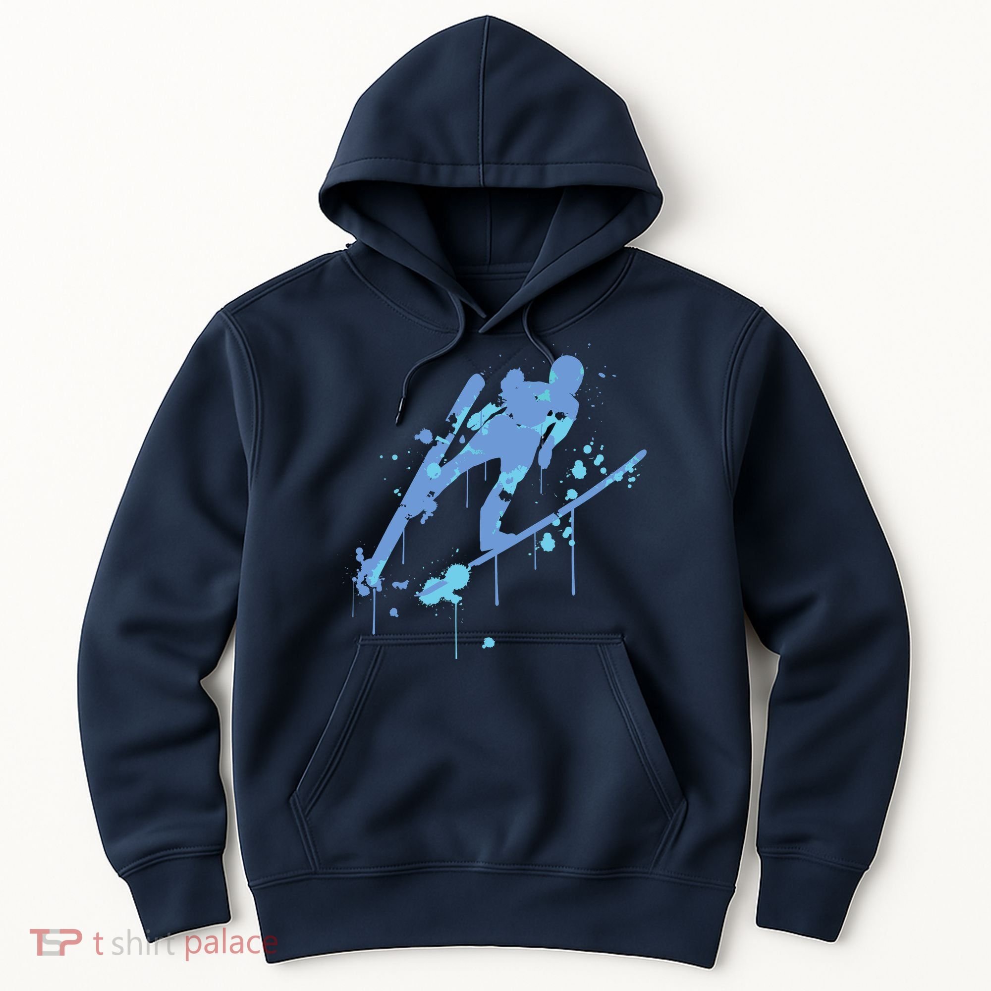 Splash Ski Flying Winter Sports Ski Jumping Hoodie