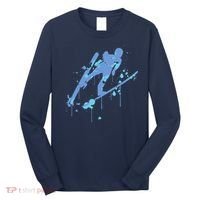 Splash Ski Flying Winter Sports Ski Jumping Long Sleeve Shirt thumb 0