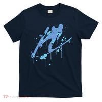 Splash Ski Flying Winter Sports Ski Jumping T-Shirt thumb 0