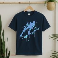 Splash Ski Flying Winter Sports Ski Jumping T-Shirt thumb 2