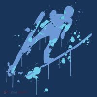Splash Ski Flying Winter Sports Ski Jumping T-Shirt thumb 7