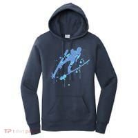 Splash Ski Flying Winter Sports Ski Jumping Women's Hoodie thumb 0