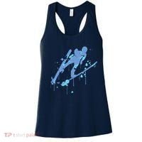 Splash Ski Flying Winter Sports Ski Jumping Women's Tank Top thumb 0