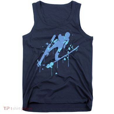 Splash Ski Flying Winter Sports Ski Jumping Tank Top