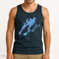 Splash Ski Flying Winter Sports Ski Jumping Tank Top thumb 3