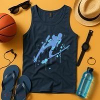 Splash Ski Flying Winter Sports Ski Jumping Tank Top thumb 4