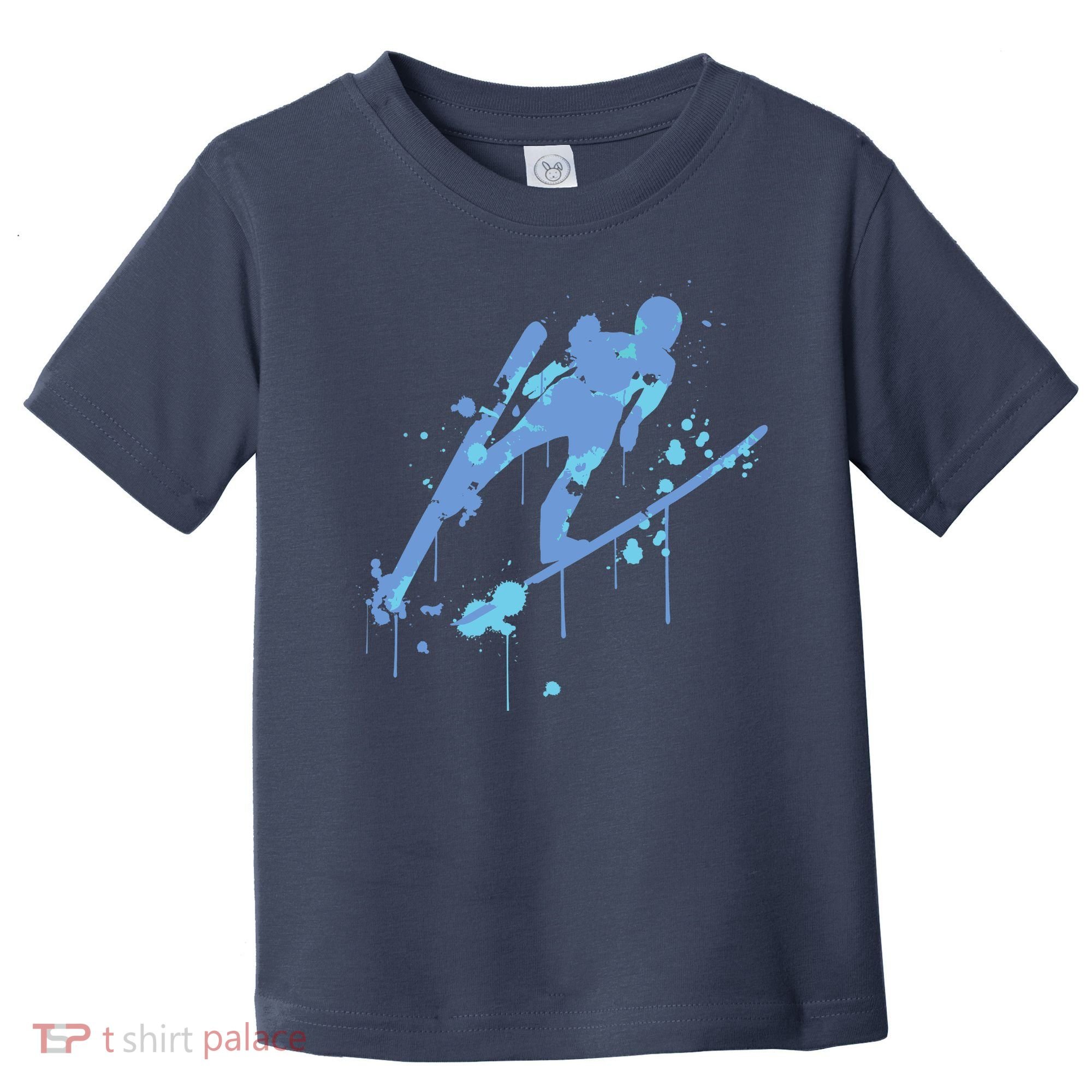 Splash Ski Flying Winter Sports Ski Jumping Toddler T-Shirt