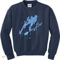 Splash Ski Flying Winter Sports Ski Jumping Kids Sweatshirt thumb 0