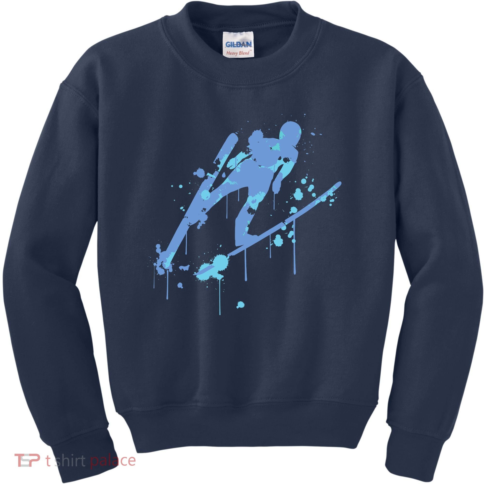 Splash Ski Flying Winter Sports Ski Jumping Kids Sweatshirt