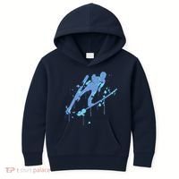 Splash Ski Flying Winter Sports Ski Jumping Kids Hoodie thumb 0