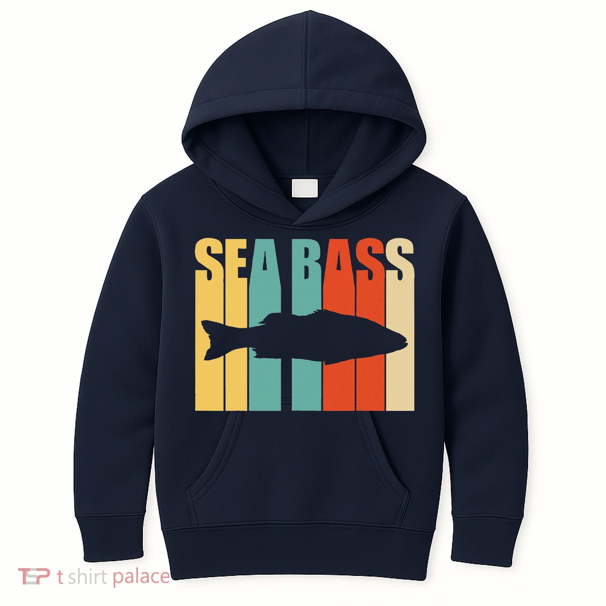 Seabass Seabass Fishing Kids Hoodie
