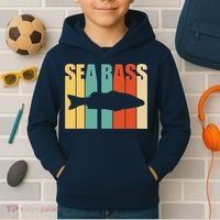 Seabass Seabass Fishing Kids Hoodie thumb 2