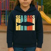 Seabass Seabass Fishing Kids Hoodie thumb 3