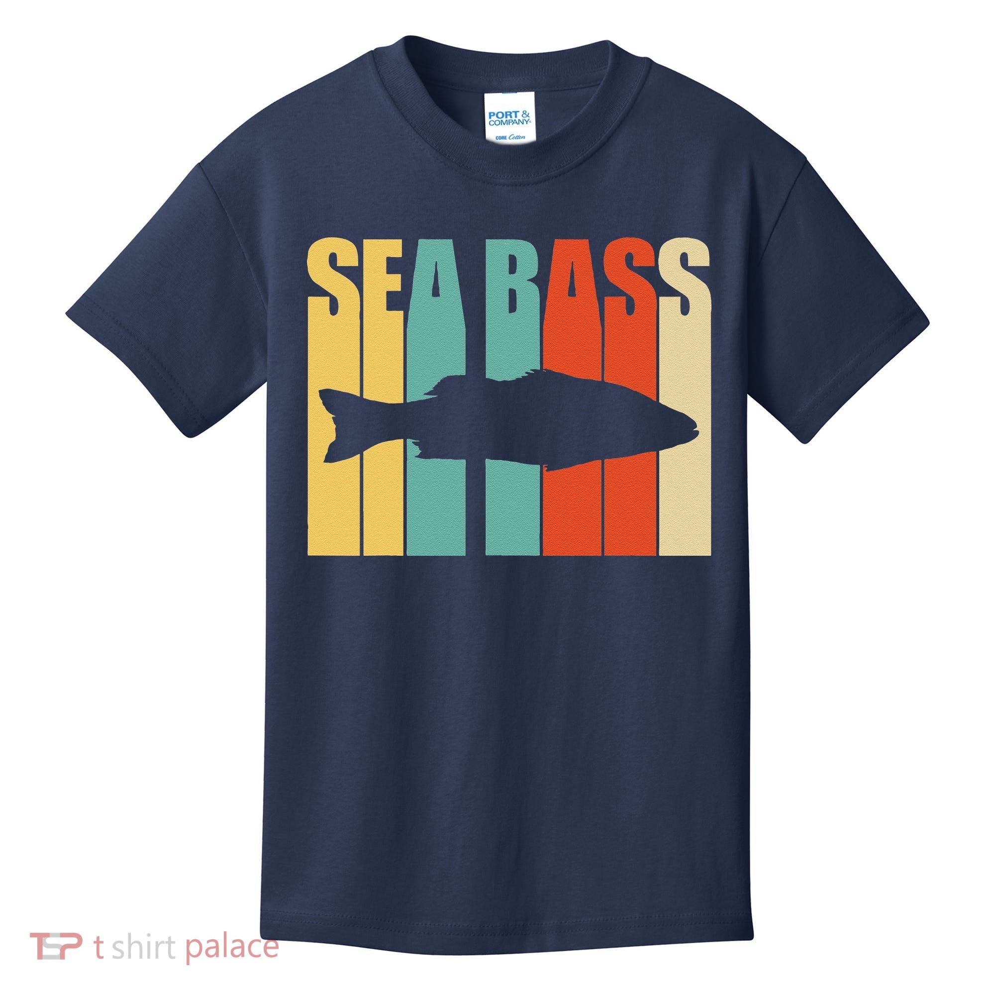 Seabass Seabass Fishing Kids T-Shirt
