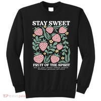 Stay Sweet Fruit Of The Spirit Strawberry Jesus  Sweatshirt thumb 0