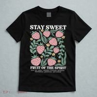 Stay Sweet Fruit Of The Spirit Strawberry Jesus  T-Shirt thumb 5